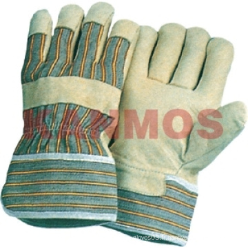 Les gants industriels de sécurité industrielle en cuir de grain de porc (22002)